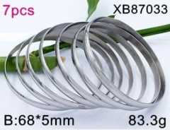 Stainless steel jewelry bangle for women 7PCS set