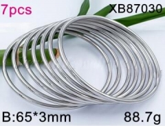 Stainless steel jewelry bangle for women 7PCS set