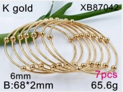 Stainless steel jewelry bangle for women 7PCS set
