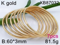 Stainless steel jewelry bangle for women 7PCS set