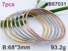 Stainless steel jewelry bangle for women 7PCS set