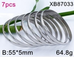 Stainless steel jewelry bangle for women 7PCS set