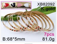 Stainless steel jewelry bangle for women 7PCS set