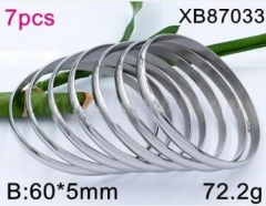 Stainless steel jewelry bangle for women 7PCS set