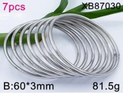Stainless steel jewelry bangle for women 7PCS set