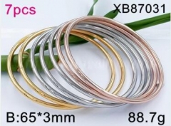 Stainless steel jewelry bangle for women 7PCS set