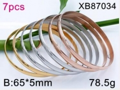 Stainless steel jewelry bangle for women 7PCS set