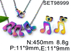 Stainless steel jewelry set necklace and earrings Wholesale
