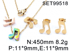 Stainless steel jewelry set necklace and earrings Wholesale