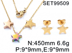 Stainless steel jewelry set necklace and earrings Wholesale