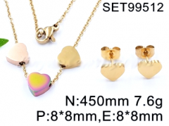 Stainless steel jewelry set necklace and earrings Wholesale