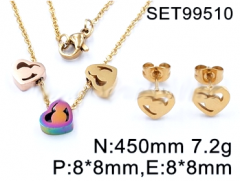 Stainless steel jewelry set necklace and earrings Wholesale
