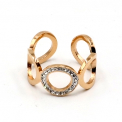 Fashion Copper inlaid zircon ring wholesale