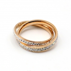 Fashion Copper inlaid zircon ring wholesale