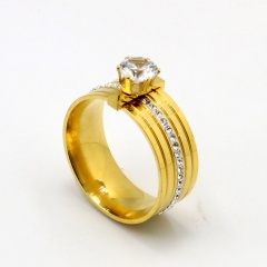 Fashion Copper inlaid zircon ring wholesale