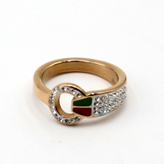 Fashion Copper inlaid zircon ring wholesale