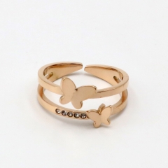 Fashion Copper inlaid zircon ring wholesale