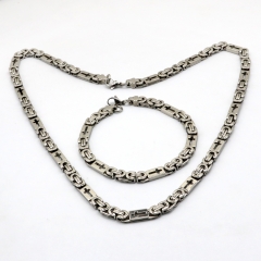 Stainless steel jewelry set, Necklace and bracelet wholesale