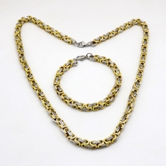 Stainless steel jewelry set, Necklace and bracelet wholesale