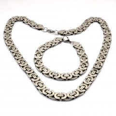Stainless steel jewelry set, Necklace and bracelet wholesale