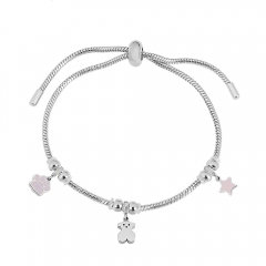 Stainless steel jewelry Pandor a charms bracelet for women