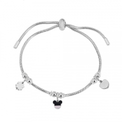Stainless steel jewelry Pandor a charms bracelet for women