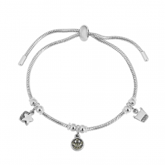 Stainless steel jewelry Pandor a charms bracelet for women
