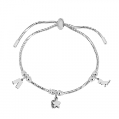 Stainless steel jewelry Pandor a charms bracelet for women