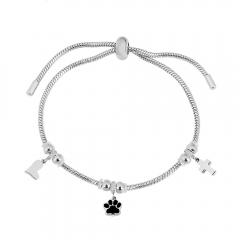 Stainless steel jewelry Pandor a charms bracelet for women