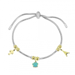 Stainless steel jewelry Pandor a charms bracelet for women