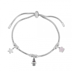 Stainless steel jewelry Pandor a charms bracelet for women