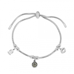 Stainless steel jewelry Pandor a charms bracelet for women