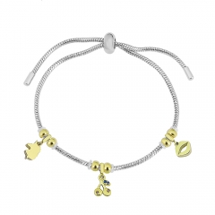 Stainless steel jewelry Pandor a charms bracelet for women