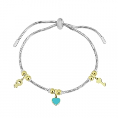 Stainless steel jewelry Pandor a charms bracelet for women