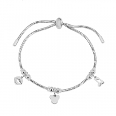 Stainless steel jewelry Pandor a charms bracelet for women
