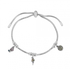 Stainless steel jewelry Pandor a charms bracelet for women
