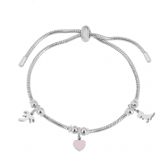 Stainless steel jewelry Pandor a charms bracelet for women