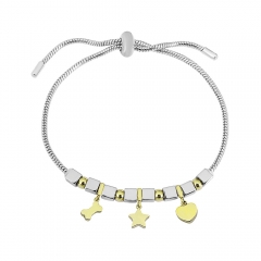 Stainless steel jewelry Pandor a charms bracelet for women