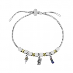 Stainless steel jewelry Pandor a charms bracelet for women
