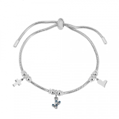 Stainless steel jewelry Pandor a charms bracelet for women