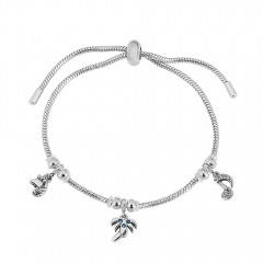 Stainless steel jewelry Pandor a charms bracelet for women