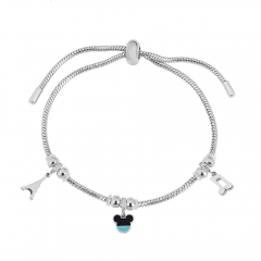 Stainless steel jewelry Pandor a charms bracelet for women