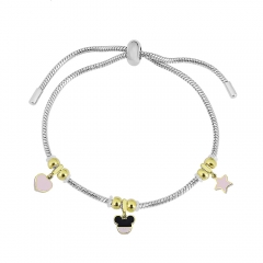 Stainless steel jewelry Pandor a charms bracelet for women