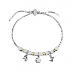 Stainless steel jewelry Pandor a charms bracelet for women