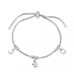 Stainless steel jewelry Pandor a charms bracelet for women