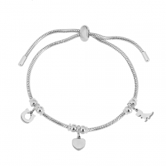 Stainless steel jewelry Pandor a charms bracelet for women