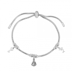 Stainless steel jewelry Pandor a charms bracelet for women