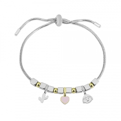 Stainless steel jewelry Pandor a charms bracelet for women