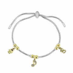 Stainless steel jewelry Pandor a charms bracelet for women