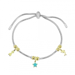 Stainless steel jewelry Pandor a charms bracelet for women